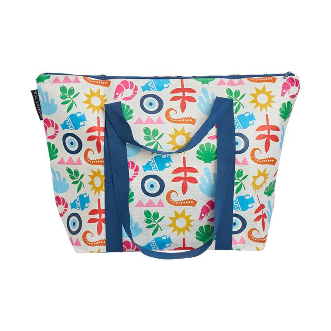 Zip Up Medium Tote Feast Hello Hattie